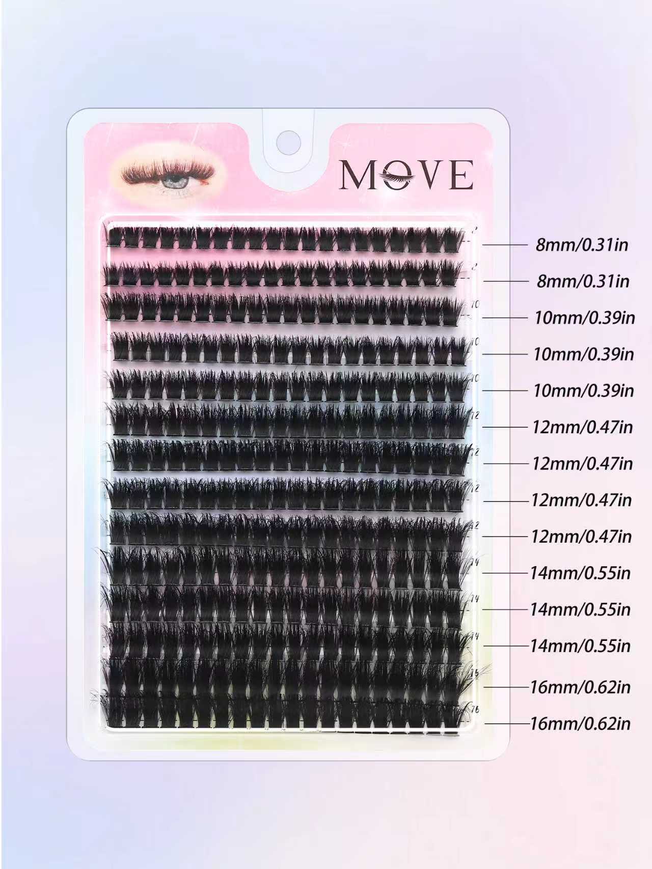 Eyelash Extension Individual - 280 PCS Cluster Lashes D Curl