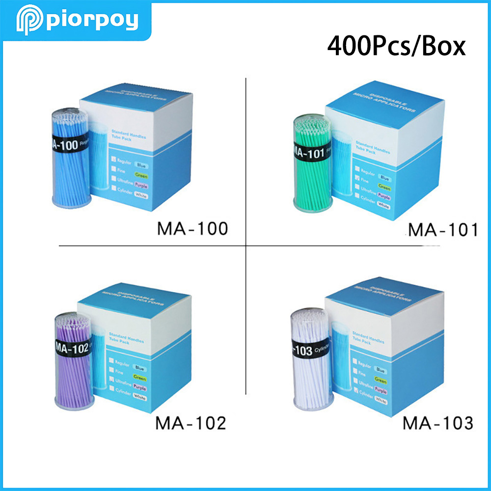 Micro Brush Applicator - PIORPOY 400Pcs/Box Dental Micro Brush Dental