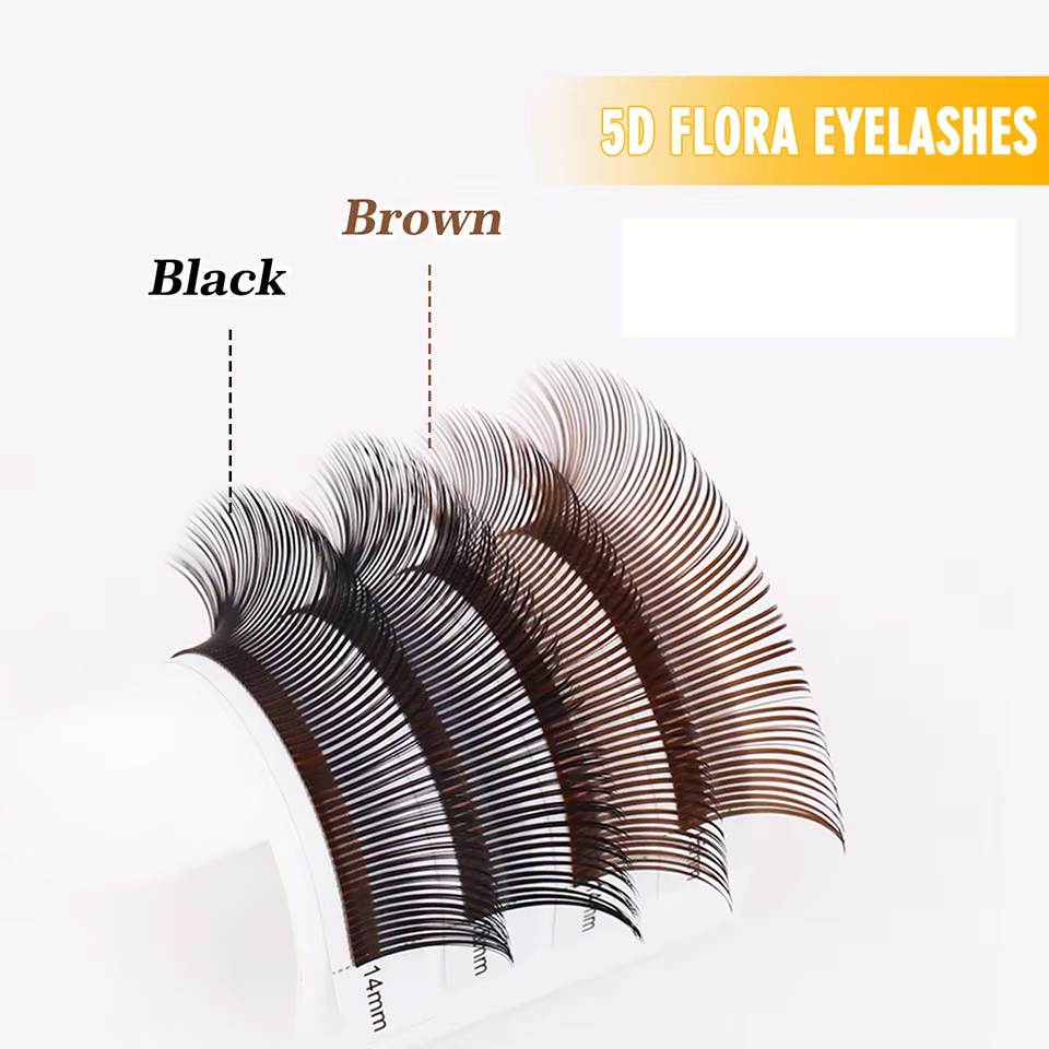 Lashprofessor Brown&Black Flow - Eyelash Extension Wet Look recension och pris