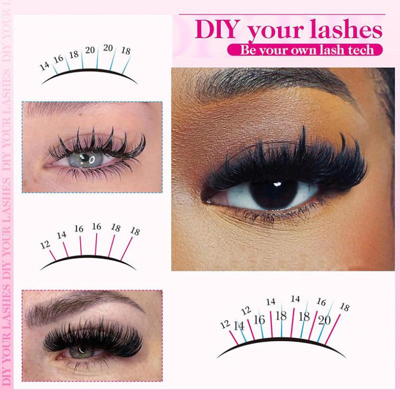 1 Box False Eyelashes Clusters - Eyelash Extension Individual recension och pris