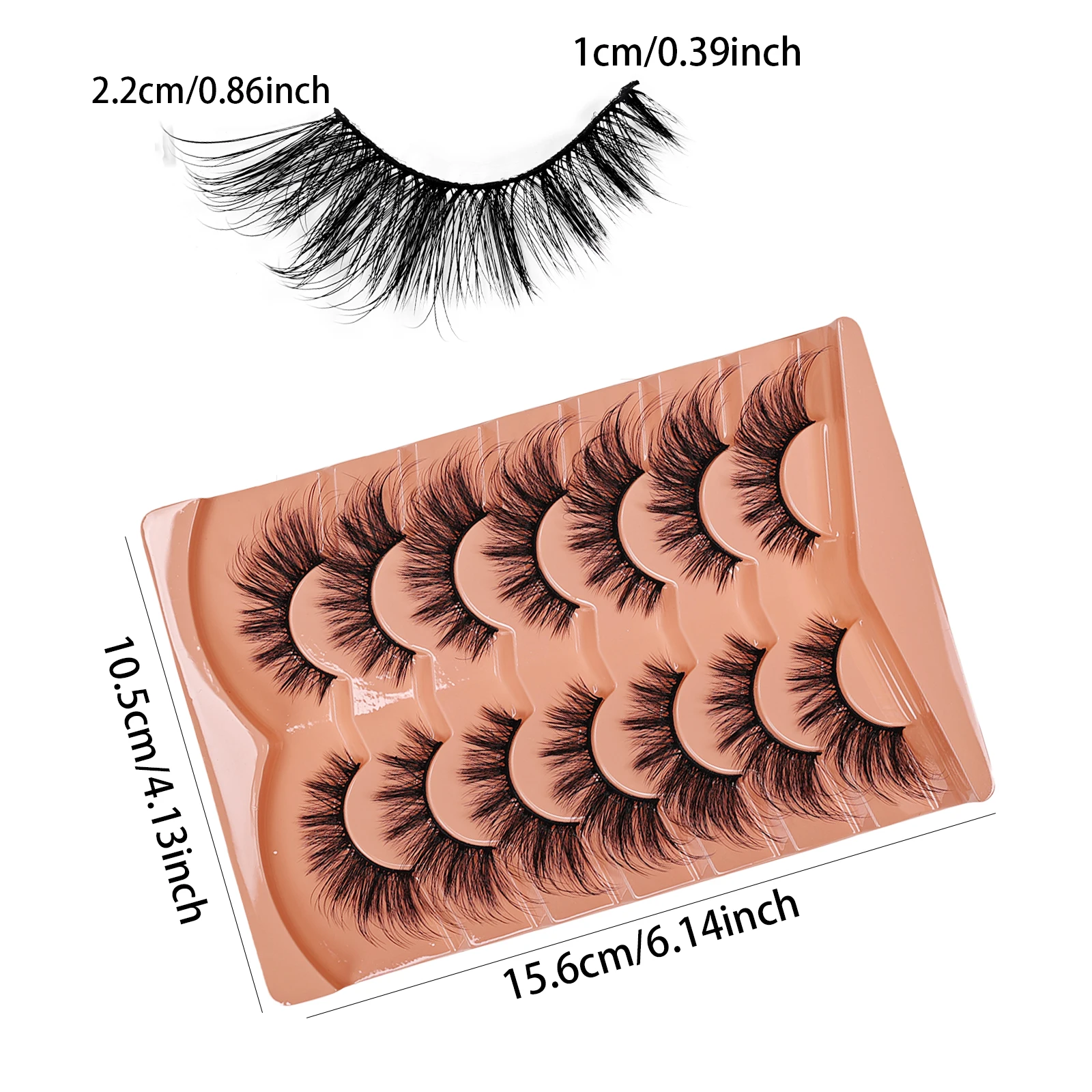 7 Pairs Cat Eye Eyelashes 3D N - Eyelash Extension Cat Eye Wispy recension och pris