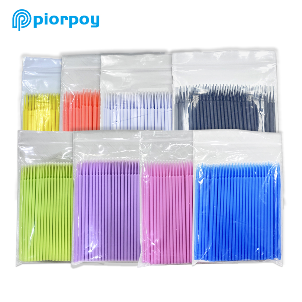 PIORPOY 100Pcs/Bag Dentistry D - Micro Brush Applicator recension och pris