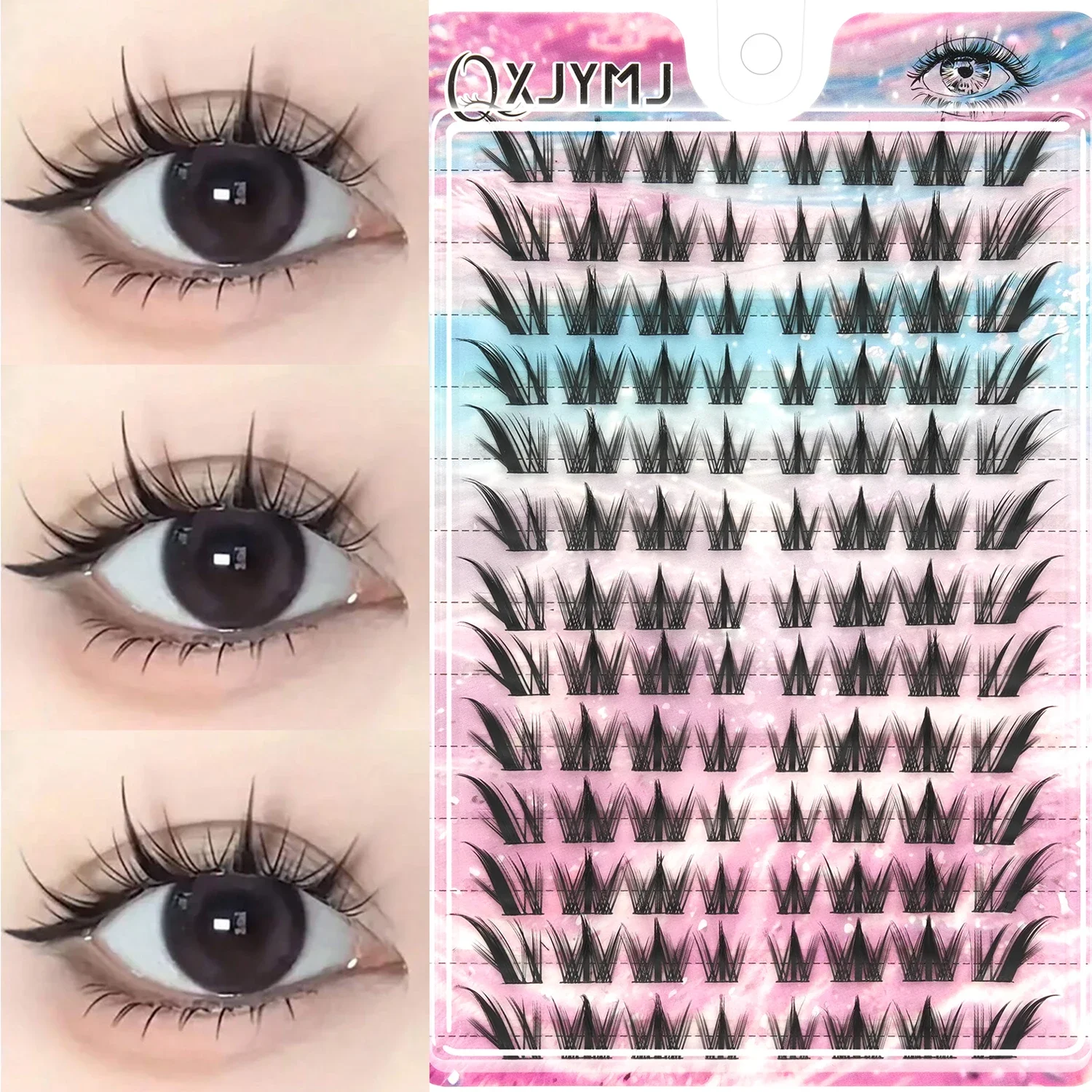 156 PCS D Curl Manga Doll Eye  - Eyelash Extension Individual recension och pris
