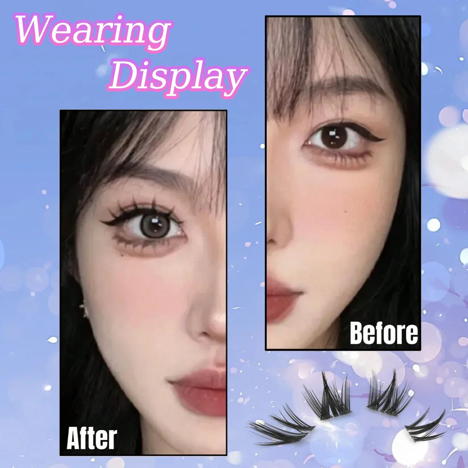 156 PCS D Curl Manga Doll Eye  - Eyelash Extension Individual recension och pris