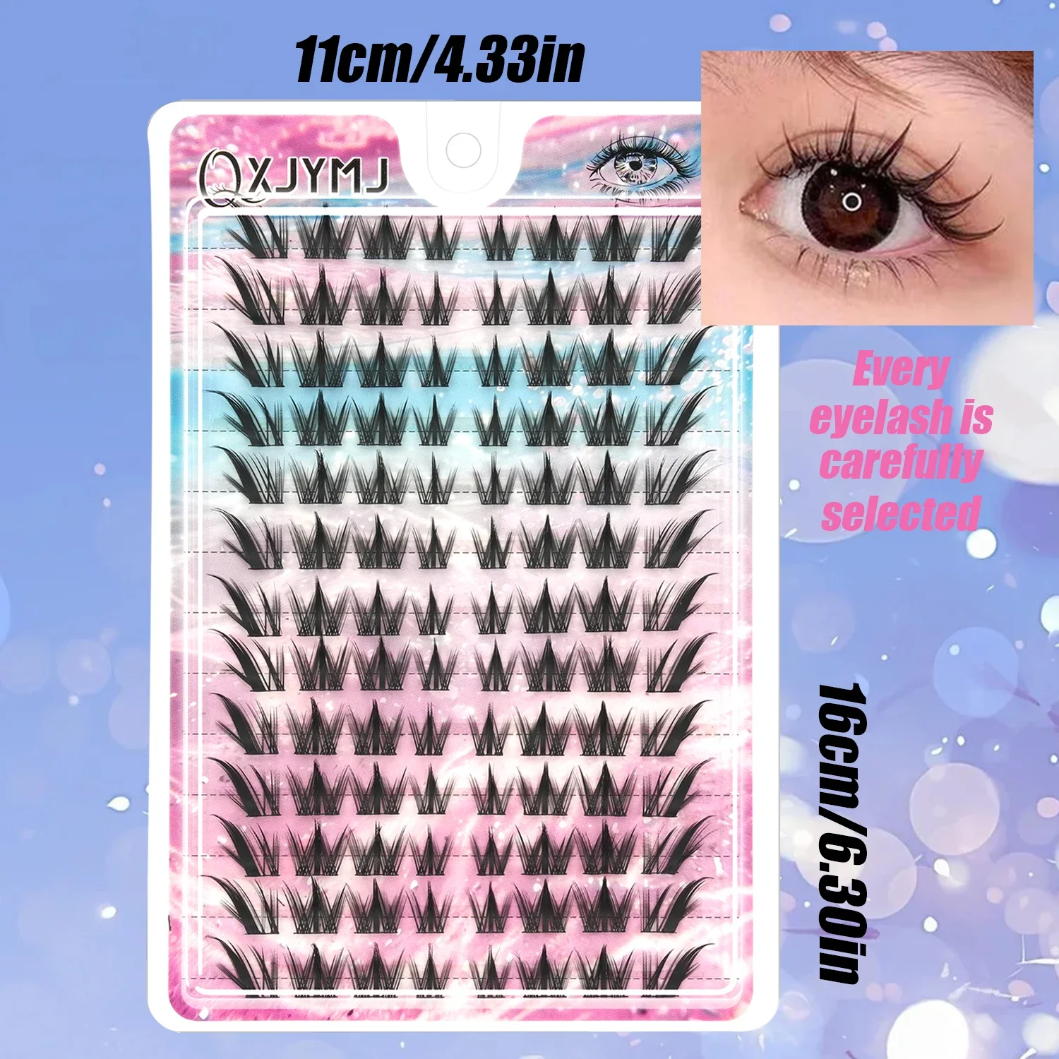 156 PCS D Curl Manga Doll Eye  - Eyelash Extension Individual recension och pris